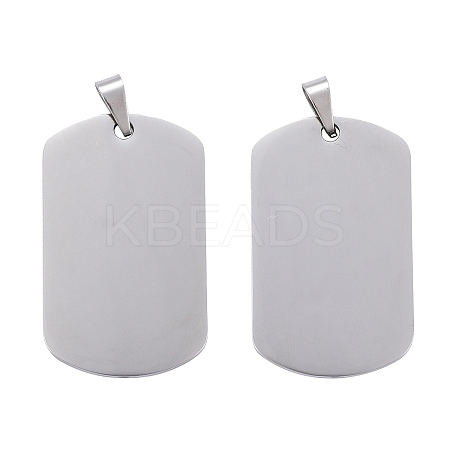 Anti-Tarnish 304 Stainless Steel Pendants STAS-I311-03A-P-1