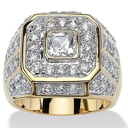 Alloy with Crystal Rhinestone Finger Rings for Men FS-WGD5024-04-1