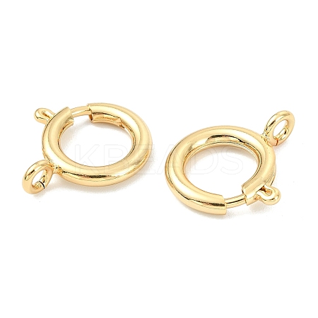 SHEGRACE Brass Spring Ring Clasps XGRPCN223-224G-1