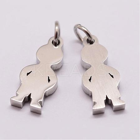 Tarnish Resistant 316 Surgical Stainless Steel Pendants STAS-K116-02P-A-1