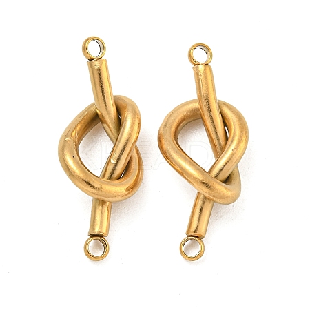 304 Stainless Steel Knot Links Connector Charms STAS-K290-02G-1