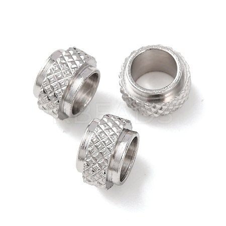 Tarnish Resistant 201 Stainless Steel European Beads STAS-P239-25P-1