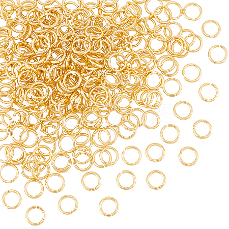 300Pcs 304 Stainless Steel Open Jump Rings STAS-UN0058-56G-02-1
