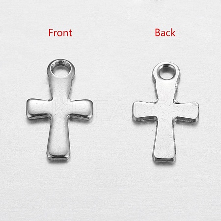 201 Stainless Steel Especial Cross Charms X-STAS-K002-09A-1
