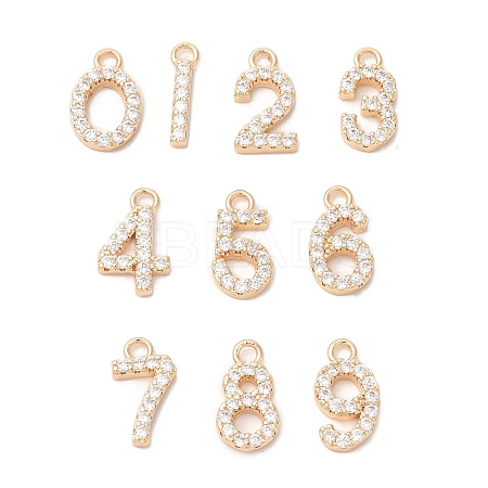 Brass with Rhinestone Pendants KK-Q770-01G-1
