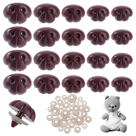 70 Bags 5 Styles Oval Resin Craft Nose DIY-GA0008-23B-1