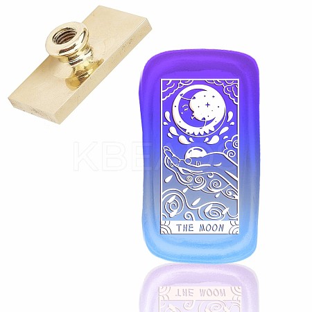 Wax Seal Brass Stamp Head AJEW-WH0215-041-1