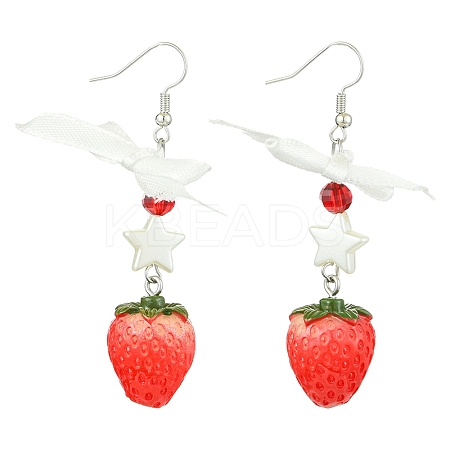 Iron Dangle Earrings EJEW-FS00025-1