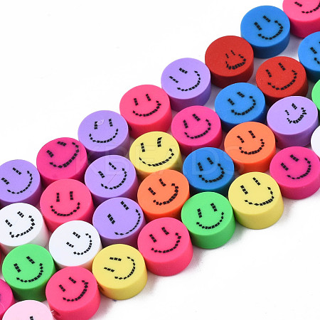 Handmade Polymer Clay Beads Strands CLAY-N008-049-1