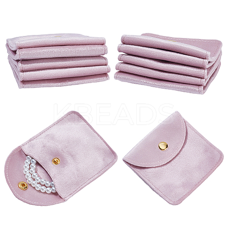 Velvet Jewelry Pouches LS-TP-WH0012-05A-1