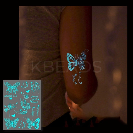 Luminous Removable Temporary Water Proof Tattoos Paper Stickers PW-WG10232-07-1