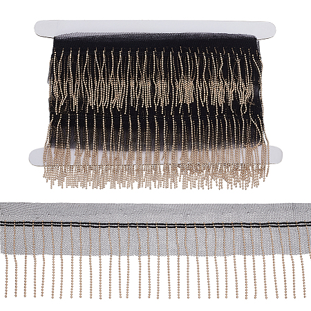 5 Yards Polyester Fringe Lace Trim DIY-FG0006-98A-1