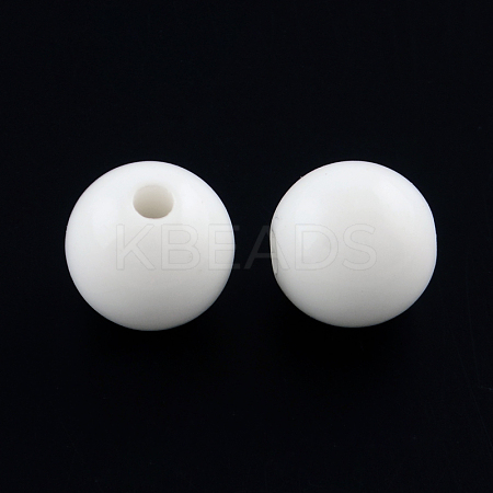 Round Opaque Acrylic Beads SACR-R865-10mm-11-1