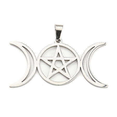 Non-Tarnish 304 Stainless Steel Pendants STAS-P330-01P-1