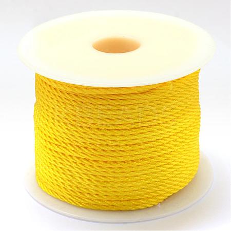 Nylon Braided Cord for Woven Jewelry Making Macrame Craft NWIR-R026-1.0mm-543-1