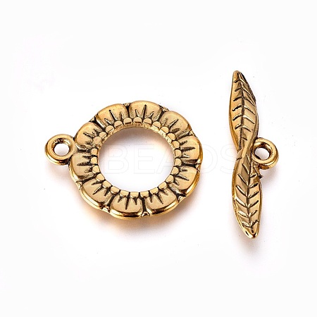 Tibetan Style Toggle Clasps GLF11359Y-1