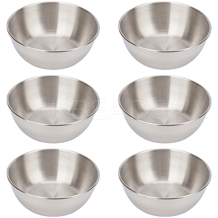 6Pcs Stainless Steel Dipping Bowls AJEW-CP0009-70P-1