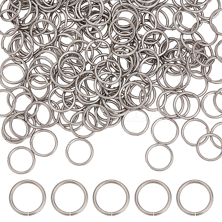 200Pcs 304 Stainless Steel Open Jump Rings STAS-AR0002-15-1