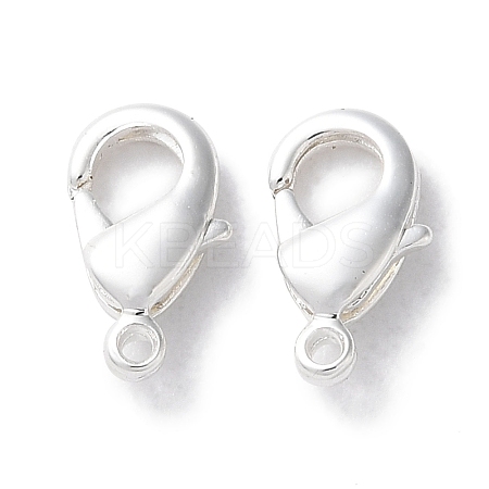 Rack Plating Brass Lobster Claw Clasps KK-F090-27S-01-1