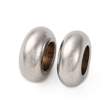 304 Stainless Steel European Beads STAS-P397-01A-P-1