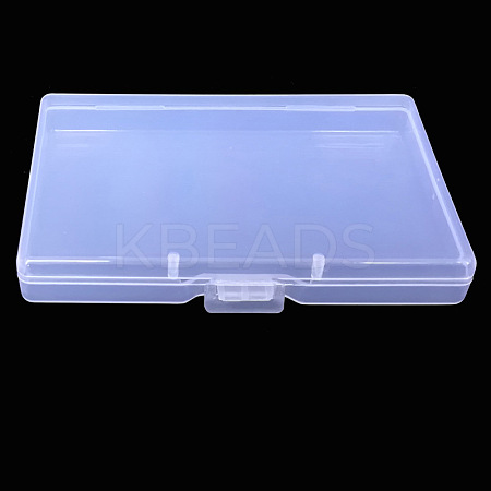 Transparent Plastic Storage Box CON-WH0070-13A-1