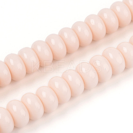 Opaque Spray Painted Glass Beads GLAA-ZX008-8mm-18H-1