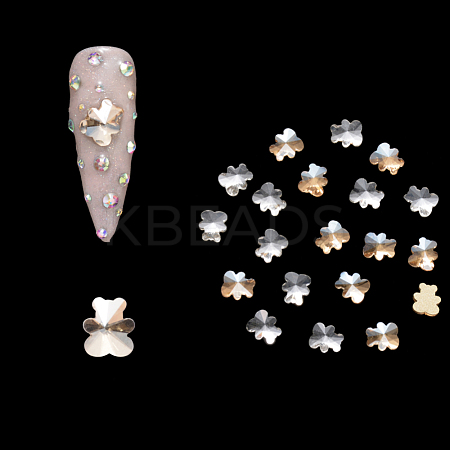 Flat Back Glass Rhinestone Cabochons MRMJ-Q072-30-1