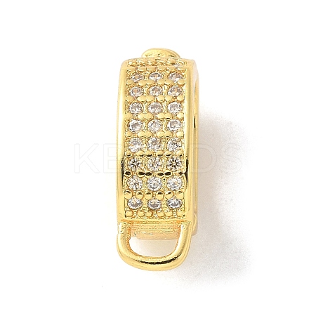 Brass Micro Pave Cubic Zirconia Pendant Bails KK-P292-02G-1