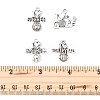 60Pcs 4 Styles Tibetan Style Zinc Alloy Pendants TIBEP-FS0001-35-5