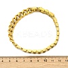 304 Stainless Steel Cuban Link & Panther chain Bracelets for Women Men BJEW-R018-11G-5