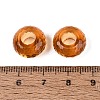 Transparent Glass European Beads GPDL-Q024-14mm-A08-3
