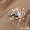 Alloy with Plastic Imitation Opal Finger Rings FS-WG4C942-02-4