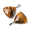 Natural Gemstone Pendants G-L614-D04-P-3