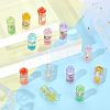 CHGCRAFT 48Pcs 8 Colors Luminous Plastic Pendants KY-CA0001-41-5