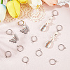 12Pcs 201 Stainless Steel Huggie Hoop Earring Findings STAS-SC0010-30P-3