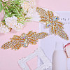 Flower Glass Hotfix Rhinestone FIND-WH0148-265A-01-5