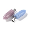 Synthetic Noctilucent Stone/Luminous Stone Pointed Pendants G-Z054-08-3