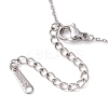 Natural Kyanite Chip & Constellation Pendant Necklaces NJEW-JN05084-07-5