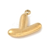 304 Stainless Steel Initial Pendants STAS-S186-12Y-G-2