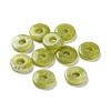 Resin Imitation Gemstone Donut/Pi Disc Charms RESI-A035-04-1