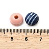Printed Schima Wood Beads WOOD-L022-03A-02-3