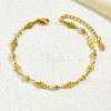 Fashionable 201 Stainless Steel Hamsa Hand Women's Link Bracelet with Various Styles BC4831-1