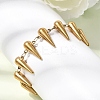 304 Stainless Steel Spike Link Chain Bracelets for Women BJEW-G778-01G-1