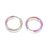 Ion Plating(IP) 304 Stainless Steel Huggie Hoop Earrings LS-EJEW-F111A-20mm-Y-2