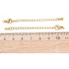 304 Stainless Steel Chain Extender with Teardrop Charms STAS-G383-01G-3