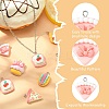 40Pcs 8 Styles Opaque Resin Pendants RESI-CJ0003-47-4
