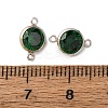 925 Streling Silver Pave Cubic Zirconia Birthstone Connector Charms STER-NH0001-80P-05-3