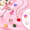 27Pcs 9 Colors Glass Pendants JX244A-5