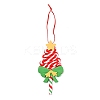 Christmas Tree Lollipop Handmade Polymer Clay Pendant Decorations HJEW-P017-02D-1