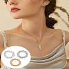 6Pcs 3 Colors 304 Stainless Steel Closed Jump Rings STAS-LP0004-80-3